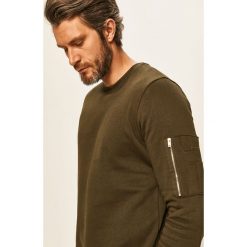 Brave Soul - Bluza. Żółte bluzy męskie Brave Soul, s, bez wzorów, z bawełny, z okrągłym kołnierzem, bez rękawów, bez kaptura. Za 69,90 zł.