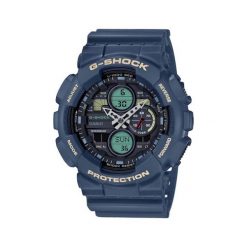 Zegarek G-SHOCK - GA-140-2AER Navy/Navy. Niebieskie zegarki męskie G-Shock. W wyprzedaży za 399,00 zł.