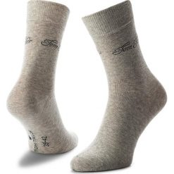 Zestaw 2 par wysokich skarpet damskich TOM TAILOR - 9702 Summer Grey 285. Szare skarpetki damskie marki Tom Tailor, bez wzorów, z elastanu. Za 29,00 zł.