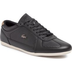 Sneakersy LACOSTE - Evara 319 1 Cma 7-38CMA00142h5 Blk/Khk. Czarne sneakersy męskie Lacoste, na co dzień, bez wzorów, ze skóry ekologicznej, klasyczne, bez zapięcia. W wyprzedaży za 399,00 zł.
