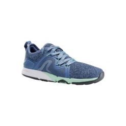 Buty damskie do marszu sportowego PW 540 Flex-H+. Niebieskie buty sportowe damskie marki NEWFEEL, bez wzorów, z poliesteru, sportowe, trekkingowe. Za 119,99 zł.