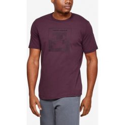 Under Armour Inverse Box Logo Koszulka Fioletowy. Fioletowe podkoszulki męskie Under Armour, l, z nadrukiem, z elastanu, bez kołnierzyka, z krótkim rękawem, krótkie. Za 119,95 zł.