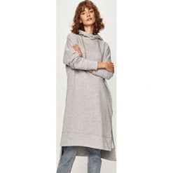 Answear - Bluza. Szare bluzy damskie ANSWEAR, s, bez wzorów, z bawełny, bez rękawów, z kapturem. Za 159,90 zł.