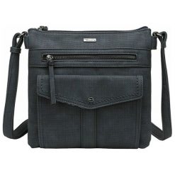 Tamaris Adriana Hobo Bag S 2650191-805 Navy. Niebieskie torebki klasyczne damskie Tamaris, bez wzorów, eleganckie, bez dodatków. W wyprzedaży za 226,00 zł.