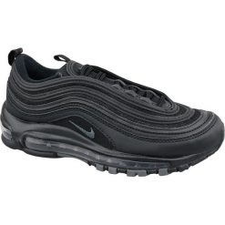 Nike Wmns Air Max 97 921733-001 38,5 Czarne. Czarne buty sportowe damskie Nike, bez wzorów, ze skóry, sportowe. W wyprzedaży za 599,99 zł.