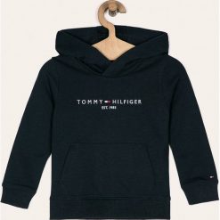 Tommy Hilfiger - Bluza dziecięca 98-176 cm. Niebieskie bluzy chłopięce TOMMY HILFIGER, z aplikacjami, z elastanu, bez rękawów, z kapturem. Za 249,90 zł.