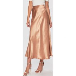 Answear - Spódnica. Różowe spódniczki damskie ANSWEAR, s, z wiskozy, casualowe, midi, rozkloszowane. W wyprzedaży za 79,90 zł.