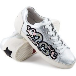 Trampki Ash. Szare trampki i tenisówki damskie Ash, z aplikacjami, bez zapięcia. Za 299,00 zł.