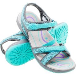 Elbrus Sandały Damskie Madaka Wo's Turquoise/Mid Grey/Purple 38. Szare sandały damskie ELBRUS, bez wzorów, bez obcasa, bez zapięcia. W wyprzedaży za 164,00 zł.