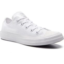 Tenisówki CONVERSE - Ctas Ox 563464C White/White/Silver. Białe półbuty damskie Converse, z aplikacjami, z gumy, bez zapięcia. Za 319,00 zł.