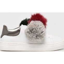 Pollini - Buty. Białe buty sportowe damskie Pollini, bez wzorów, ze skóry, sportowe. W wyprzedaży za 449,90 zł.