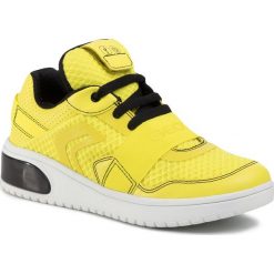 Sneakersy GEOX - J Xled B.B J927QB 01454 C359B S Lime Green/Black. Żółte trampki chłopięce Geox, bez wzorów, ze skóry ekologicznej, na sznurówki. W wyprzedaży za 309,00 zł.