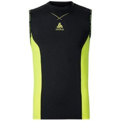 Odlo Koszulka Ceramicool pro Singlet crew neck rozmiar L czarno-żółta. Żółte t-shirty męskie Odlo, m. Za 149,95 zł.