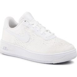 Buty NIKE - Air Force 1 Flyknit 2.0 (GS) BV0063 100 White/White/White. Białe buty sportowe damskie Nike, bez wzorów, ze skóry ekologicznej, sportowe, Nike Air Force. W wyprzedaży za 319,00 zł.