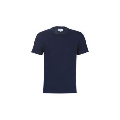 T-shirty z krótkim rękawem Lacoste TH8634. Niebieskie t-shirty męskie Lacoste, s, bez wzorów, bez kołnierzyka, krótkie. Za 269,00 zł.
