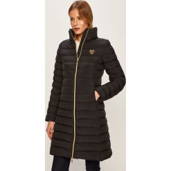 Love Moschino - Kurtka. Czarne kurtki damskie Love Moschino, s, bez wzorów, z poliesteru, długie, bez kaptura. W wyprzedaży za 999,90 zł.