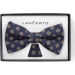 Mucha Mixkolor w Kwiatki Plus Poszetka. Brązowe muszki męskie LANCERTO, w paski, z mikrofibry, eleganckie. W wyprzedaży za 59,90 zł.