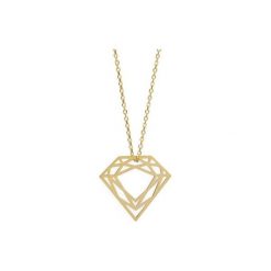 NASZYJNIK CLASSIC DIAMOND - ZŁOTY. Żółte naszyjniki damskie Myia, złote. Za 360,00 zł.