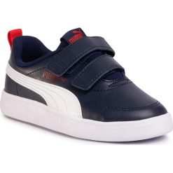 Sneakersy PUMA - Courtflex v2 V PS 37154301 Cobalt Blue. Niebieskie trampki chłopięce Puma, bez wzorów, ze skóry ekologicznej, na rzepy. Za 129,99 zł.