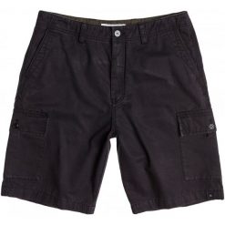 Quiksilver Spodenki Everyday Carg Tarmac 30. Czarne spodenki sportowe męskie Quiksilver, na lato, z bawełny, sportowe. W wyprzedaży za 149,00 zł.
