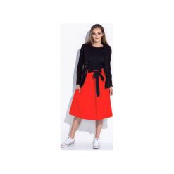 CZERWONA SPÓDNICA MIDI Z KOKARDĄ Z PRZODU. Czerwone spódniczki damskie marki Bien fashion, l, bez wzorów, z dresówki, eleganckie, midi, sportowe. Za 109,00 zł.