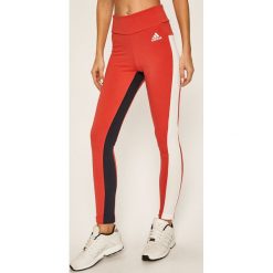 Adidas Performance - Legginsy. Czerwone spodnie damskie adidas Performance, s, z elastanu. Za 169,90 zł.