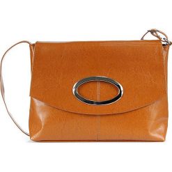 Torebka skórzana damska listonoszka DAN-A T22 camel - camel. Brązowe listonoszki damskie ze skóry, biznesowe. Za 249,99 zł.