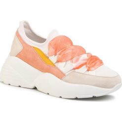 Sneakersy CYCLEUR DE LUXE - Mule CDLW201609 White/Beige/Coral. Białe półbuty damskie Cycleur De Luxe, na co dzień, bez wzorów, ze skóry, bez obcasa, na płaskiej podeszwie, bez zapięcia. Za 639,00 zł.