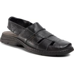 Sandały GO SOFT - MI20-BONDY-01 Black. Czarne klapki męskie GO SOFT, bez wzorów, ze skóry. W wyprzedaży za 79,99 zł.