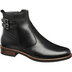 Sztyblety damskie 5th Avenue czarne. Czarne botki damskie na obcasie marki 5th Avenue, z materiału. Za 239,90 zł.
