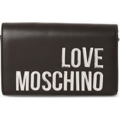 Love Moschino - Damska torebka na ramię, czarny. Czarne torebki klasyczne damskie Love Moschino, z napisami, eleganckie, na ramię, bez dodatków. Za 349,95 zł.