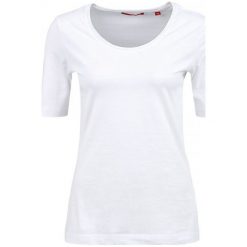 S.Oliver T-Shirt Damski 34 Biały. Białe t-shirty damskie marki S.Oliver, s, z bawełny. W wyprzedaży za 39,00 zł.