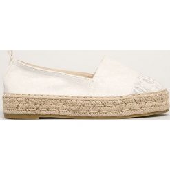 Answear - Espadryle Coura. Białe espadryle damskie ANSWEAR, bez wzorów, z gumy, bez obcasa, na obcasie. Za 99,90 zł.