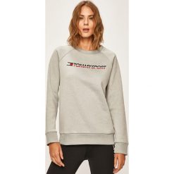 Tommy Sport - Bluza. Białe bluzy sportowe damskie Tommy Sport, s, z nadrukiem, z elastanu, bez rękawów, bez kaptura. W wyprzedaży za 269,90 zł.