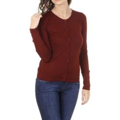 Wełniany kardigan w kolorze bordowym. Czerwone swetry damskie V Italia by Versace, s, bez wzorów, z wełny. W wyprzedaży za 329,95 zł.