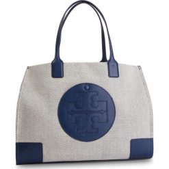 Torebka TORY BURCH - Ella Canvas Tote 45209 Navy 410. Niebieskie torebki klasyczne damskie Tory Burch, bez wzorów, ze skóry, klasyczne, bez dodatków. Za 1269,00 zł.