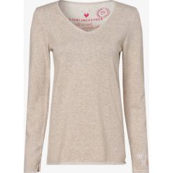 Lieblingsstück - Sweter damski, beżowy. Brązowe swetry damskie Lieblingsstück, z haftami, z dzianiny, bez rękawów, bez kaptura. Za 349,95 zł.