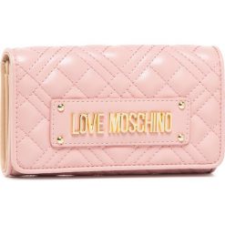 Duży Portfel Damski LOVE MOSCHINO - JC5623PP0AKA0601 Cipria. Różowe portfele damskie Love Moschino, bez wzorów, ze skóry ekologicznej. Za 399,00 zł.