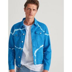 Kurtka z motywem tie-dye - Granatowy. Niebieskie kurtki męskie Reserved, s, bez wzorów, bez kaptura. Za 169,99 zł.