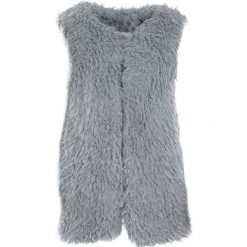 Ciemnoszara Kamizelka Reciprocity. Szare kamizelki damskie Born2be, xl, bez wzorów, z futra, bez kaptura. Za 39,99 zł.
