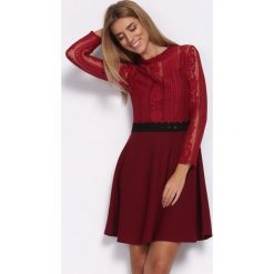Bordowa Sukienka Emotionless. Czerwone sukienki hiszpanki Born2be, s, mini. Za 69,99 zł.