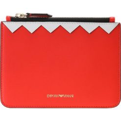 Portfele damskie: Emporio Armani BUSTA ZICK ZACK Portfel corallo/bianco/nero