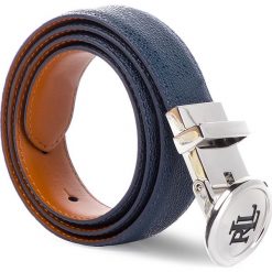 Pasek Damski LAUREN RALPH LAUREN - Rev Logo 412726145002 XS Navy. Niebieskie paski damskie marki Lauren Ralph Lauren, w paski, ze skóry. Za 259,00 zł.
