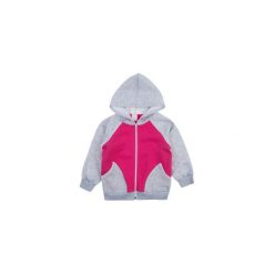 Bluzy niemowlęce: bluza sportowa gładka z kapturem, rozpinana