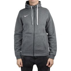 Nike Hoodie FZ Fleece Team Club 19 AJ1313-071. Szare bluzy męskie Nike, xl, z bawełny. W wyprzedaży za 199,99 zł.
