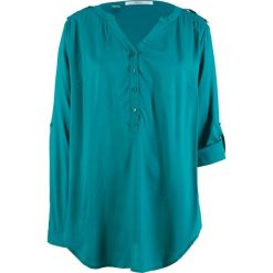 Tunika, długi rękaw bonprix kobaltowo-turkusowy. Niebieskie tuniki damskie z długim rękawem bonprix. Za 74,99 zł.