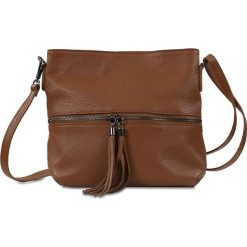 Torebki klasyczne damskie: Skórzana torebka „Zabou” w kolorze brązowym – 30 x 24 x 10 cm