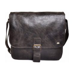 Torba skórzana na ramię unisex DAAG Jazzy Wanted 95 ciemnobrązowa - ciemny brązowy. Pomarańczowe torby męskie skórzane daag, bez wzorów, ze skóry, na ramię. Za 339,99 zł.