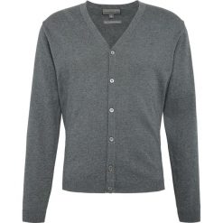 Finshley & Harding - Sweter męski – Pima-Cotton/Kaszmir, szary. Szare swetry rozpinane męskie marki Finshley & Harding, m, z bawełny. Za 89,95 zł.
