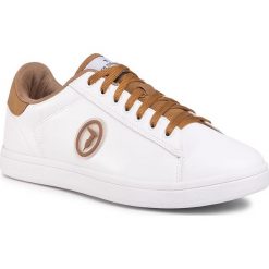 Sneakersy TRUSSARDI JEANS - 77A00274 W719. Białe sneakersy męskie Trussardi Jeans, na co dzień, bez wzorów, z jeansu, bez zapięcia. Za 429,00 zł.